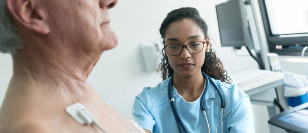 Man at the doctor's office